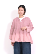 リネンギンガムチェック　2wayブラウス